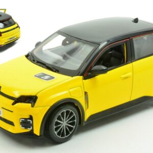 Modellino auto scala 1:24 Burago RENAULT 5 E-TECH YELLOW diecast modellismo statico