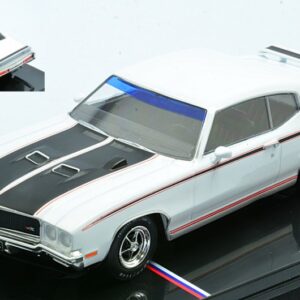 Modellino auto scala 1:43 Ixo Model BUICK GSX 1970 WHITEBLACK diecast modellismo statico