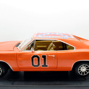 Modellino auto scala 1:18 dodge general lee diecast auto word da collezione