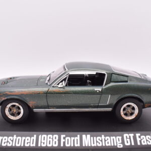 Modellino auto scala 1:43 unrestored ford mustang gt fastback greenlight diecast modellismo statico