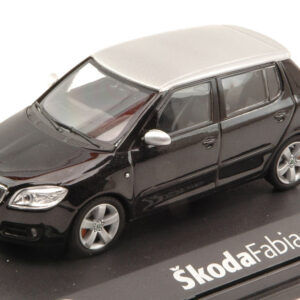 Modellino auto scala 1:43 SKODA FABIA II 2007 BLACK diecast modellismo statico