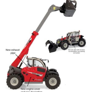 Modellino  Universal Hobbies  SOLLEVATORE TELESCOPICO MASSEY FERGUSON TH 8043 1:32 modellismo