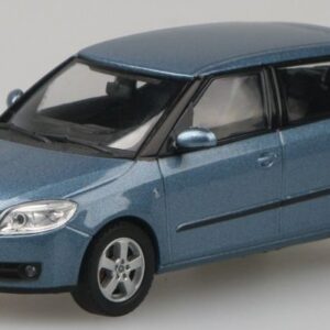 Modellino auto scala 1:43 SKODA FABIA II 2006 BLUE diecast modellismo statico