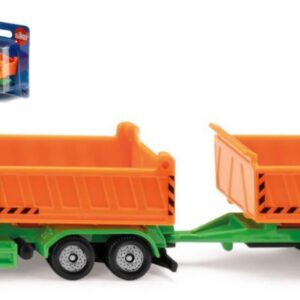 Modellino truck Siku CAMION CASSONE RIBALTABILE + RIMORCHIO diecast modellismo statico