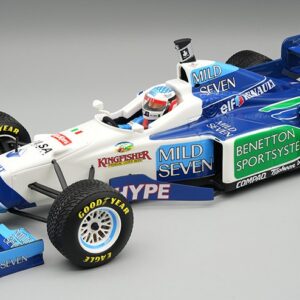 Modellino auto formula 1 F1 scala 1:18 Tecnomodel BENETTON B196 N.3 BRAZILIAN GP 1996 J.ALESI RAIN TYRES WDRIVER modellismo