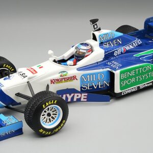 Modellino auto formula 1 F1 scala 1:18 Tecnomodel BENETTON B196 N.4 SPANISH GP 1996 G.BERGER RAIN TYRES WDRIVER modellismo