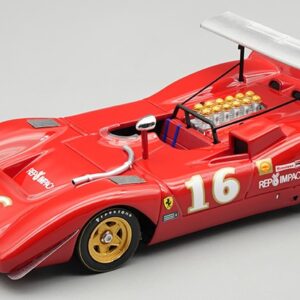 Modellino auto scala 1:43 Tecnomodel FERRARI 612P CAN-AM N.16 CAN-AM RIVERSIDE 1969 C.AMON modellismo