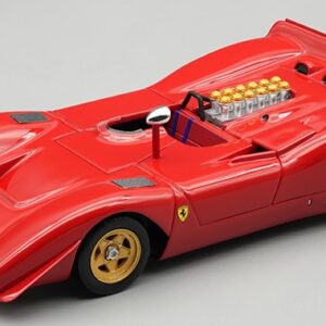 Modellino auto scala 1:43 Tecnomodel  FERRARI 612P CAN-AM PRESS 1969 RED racing modellismo