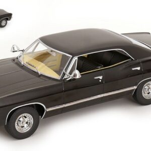 Modellino auto scala 1:18 ModelCarGroup CHEVROLET IMPALA 1967 BLACK diecast modellismo statico