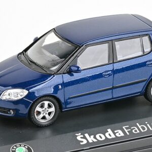 Modellino auto scala 1:43 SKODA FABIA II 2006 BLUE diecast modellismo statico