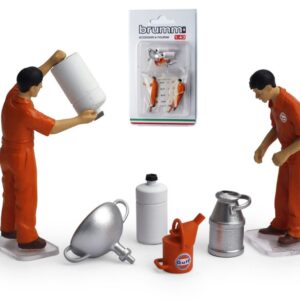 Modellino diorami Brumm  SET RIFORNIMENTO 2 MECCANICI + ACCESSORI modellismo