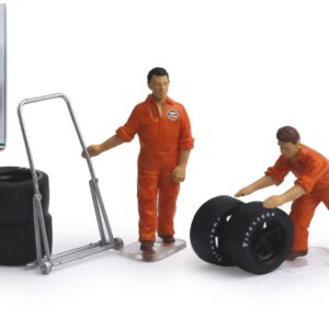 Modellino diorami Brumm  SET CAMBIO GOMME 2 MECCANICI + ACCESSORI modellismo
