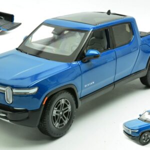 Modellino auto scala 1:18 RIVIAN R1T 2025 BLUE diecast modellismo statico