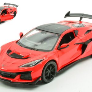 Modellino auto 1:24 CHEVROLET CORVETTE ZR1 COUPE 2025 RED diecast modellismo statico
