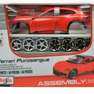 Modellino auto kit di montaggio model kit Maisto FERRARI PUROSANGUE RED KIT 1:24 modellismo