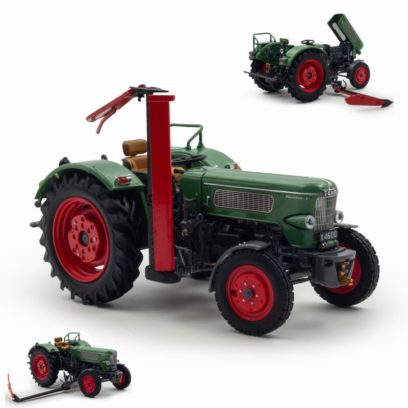 Modellino trattore Ros  FENDT FAVORIT 3 2WD WITH SIDE MOWER 1:32 modellismo