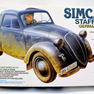 Modellino auto model kit montaggio SIMCA STAFF CAR GERMAN ARMY tamiya scala 1:35 modellismo