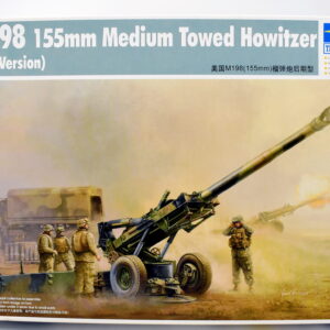 Modellino model kit montaggio tank M198 155MM MEDIUM TOWED HOWITZER trumpeter scala 1:35 modellismo