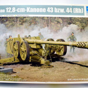 Modellino model kit montaggio carri armati tank GERMAN 12,8 CM KANONE 43 BZW 44 trumpeter scala 1:35 modellismo