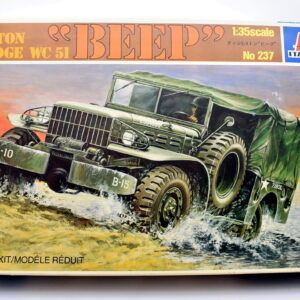 Modellino auto jeep scala 1:35 3/4 TON DODGE WC 51 BEEP italeri model kit di montaggio da montare