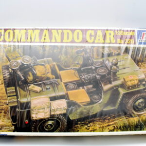Modellino auto jeep scala 1:35 COMMANDO CAR italeri model kit di montaggio