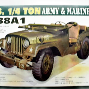 Modellino model kit montaggio jeep U.S. 1/4 TON ARMY E MARINE afv club scala 1:35 modellismo