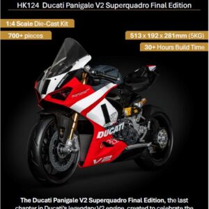 Modellino moto kit di montaggio da montare Pocher DUCATI PANIGALE - V2 SUPERQUADRO Final Edition KIT 1:4 modellismo