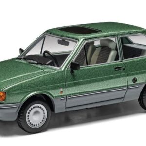 Modellino auto scala 1:43 Vanguards FORD FIESTA Mk2 1.4 Ghia GREEN diecast modellismo statico