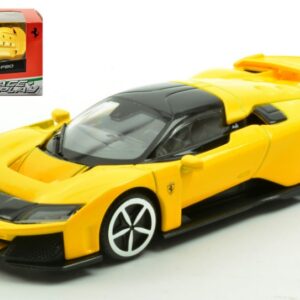 Modellino auto scala 1:43 Burago FERRARI F80 giallo diecast modellismo statico