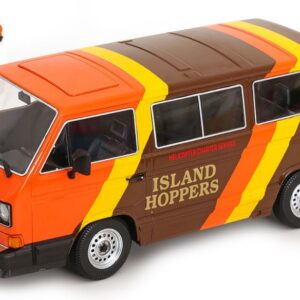 Modellino auto scala 1:18 VW VANAGON GL T3 TYPE 2 ISLAND HOPPERS 1984 diecast modellismo statico