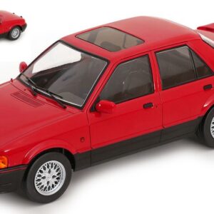 Modellino auto scala 1:18 FORD ORION MK II 1986 RED diecast modellismo statico