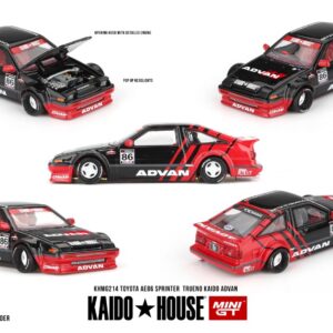 Modellino auto scala 1:64 TOYOTA AE86 SPRINTER TRUENOKAIDO ADVAN 1983 modellismo