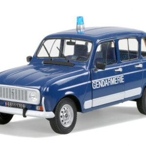 Modellino auto scala 1:18 RENAULT 4 GENDARMERIE diecast modellismo statico