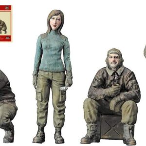 Modellino Hasegawa MA.K FIGURINOE SET A MERCENARI TROOPS KIT 1:20 modellismo