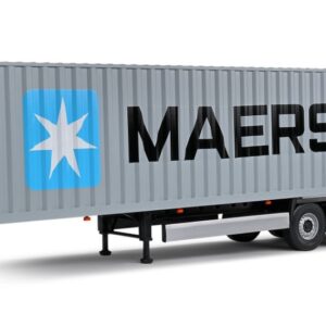 Modellino camion scala 1:24 CONTAINER TRAILER TRUCK CMA CGM diecast modellismo statico