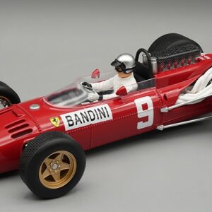 Modellino auto formula 1 F1 scala 1:18 Tecnomodel  FERRARI 312 F1 N.9 GERMAN GP 1966 L.BANDINI CVETRINA E PILOTA modellismo