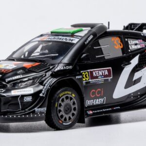 Modellino auto rally scala 1:43 Ixo Model TOYOTA GR YARIS N.33 RALLY1 SAFARI KENYA 2025 EVANS-MARTIN modellismo
