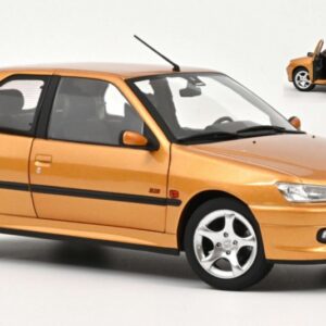 Modellino auto scala 1:18 Norev PEUGEOT 306 S16 1997 YELLOW diecast modellismo statico