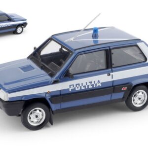 Modellino auto scala 1:43 Brumm FIAT PANDA 4x4 1986 POLIZIA STRADALE diecast modellismo statico