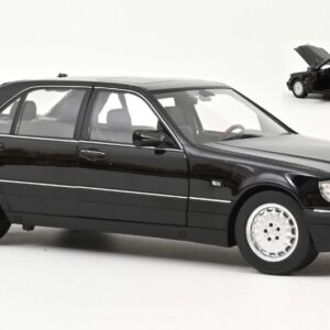 Modellino auto scala 1:18 Norev MERCEDES S600 1997 OBSIDIAN BLACK Reproduction diecast modellismo statico