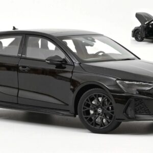 Modellino auto scala 1:18 Norev AUDI RS 3 SPORTBACK 2025 MYTH BLACK (REPROD 2026) diecast modellismo statico