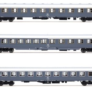 Modellino treno modellismo ferroviario Rivarossi FS 3-unit pack, Exp 234235 Remus Roma - Wien UIC-X Bcm UI EP.IV-V 1:87