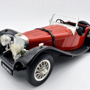 Modellino auto scala 1:18 jaguar ss 100 Burago diecast modellismo da collezione