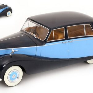 Modellino auto scala 1:18 ModelCarGroup ROLLS ROYCE SILVER WRAITH EMPRESS BY HOOPER 1956 BLACK BLUE diecast modellismo statico