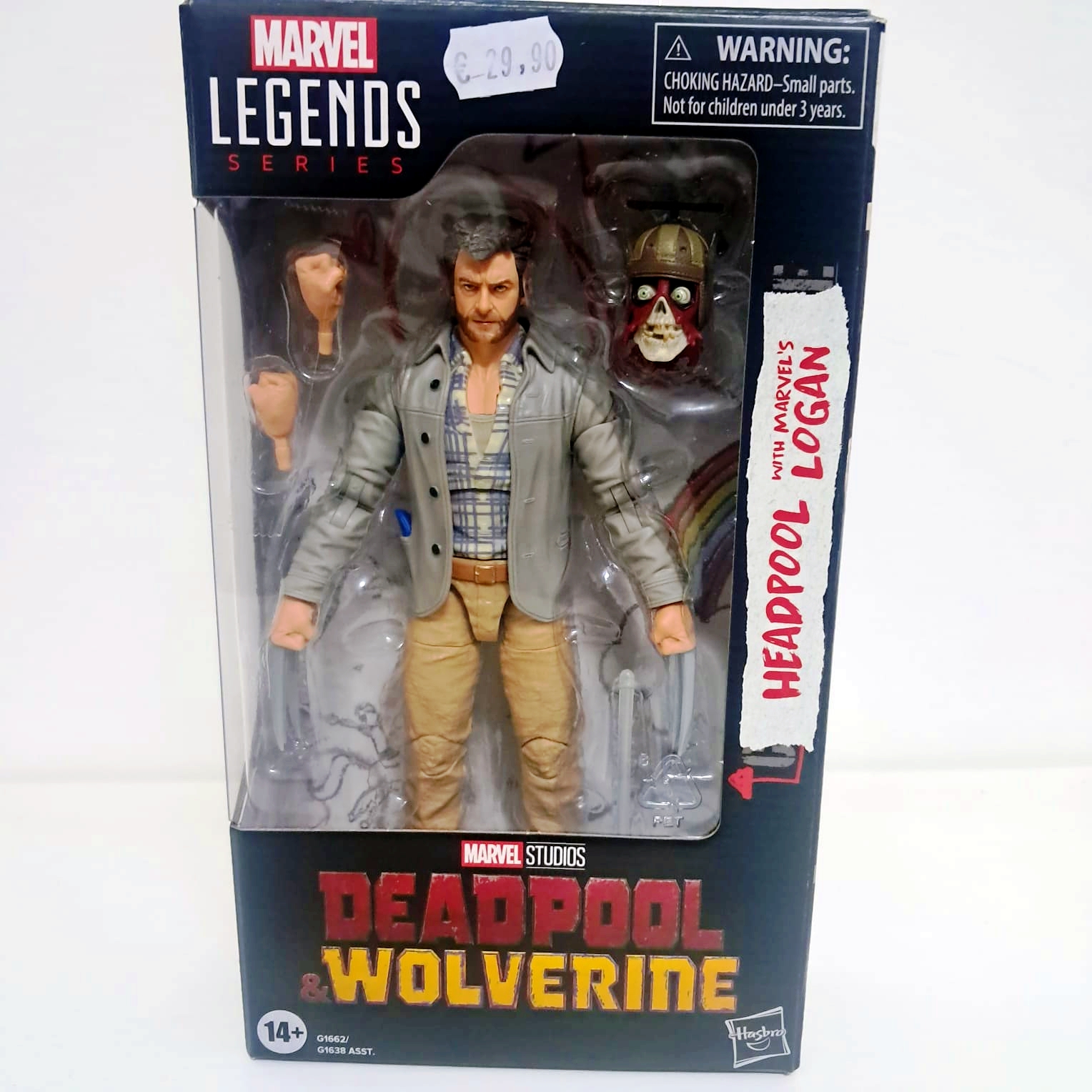 Action figure Marvel Legends Headpool con Logan Deadpool and Wolverine Hasbro G1662